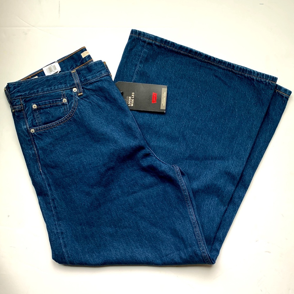 LEVI’s Premium ‘Loose Wide Leg’ Denim blue Jeans Size 32